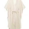 KONDALA Vintage Chic femmes robe rayé ample col en v ceintures à lacets longue robe Kimono nouvelle mode 2024 automne robe ample KONDALA Vintage Chic femmes robe rayé ample col en v ceintures à lacets longue robe Kimono nouvelle mode 2024 automne robe ample