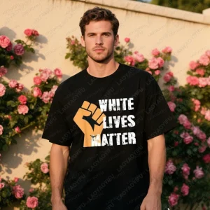 Les vies blanches compte hauts T-Shirt droits civiques T-Shirt tenue décontracté mâle haute qualité coton chemise hommes été coton T-Shirt Les vies blanches compte hauts T-Shirt droits civiques T-Shirt tenue décontracté mâle haute qualité coton chemise hommes été coton T-Shirt