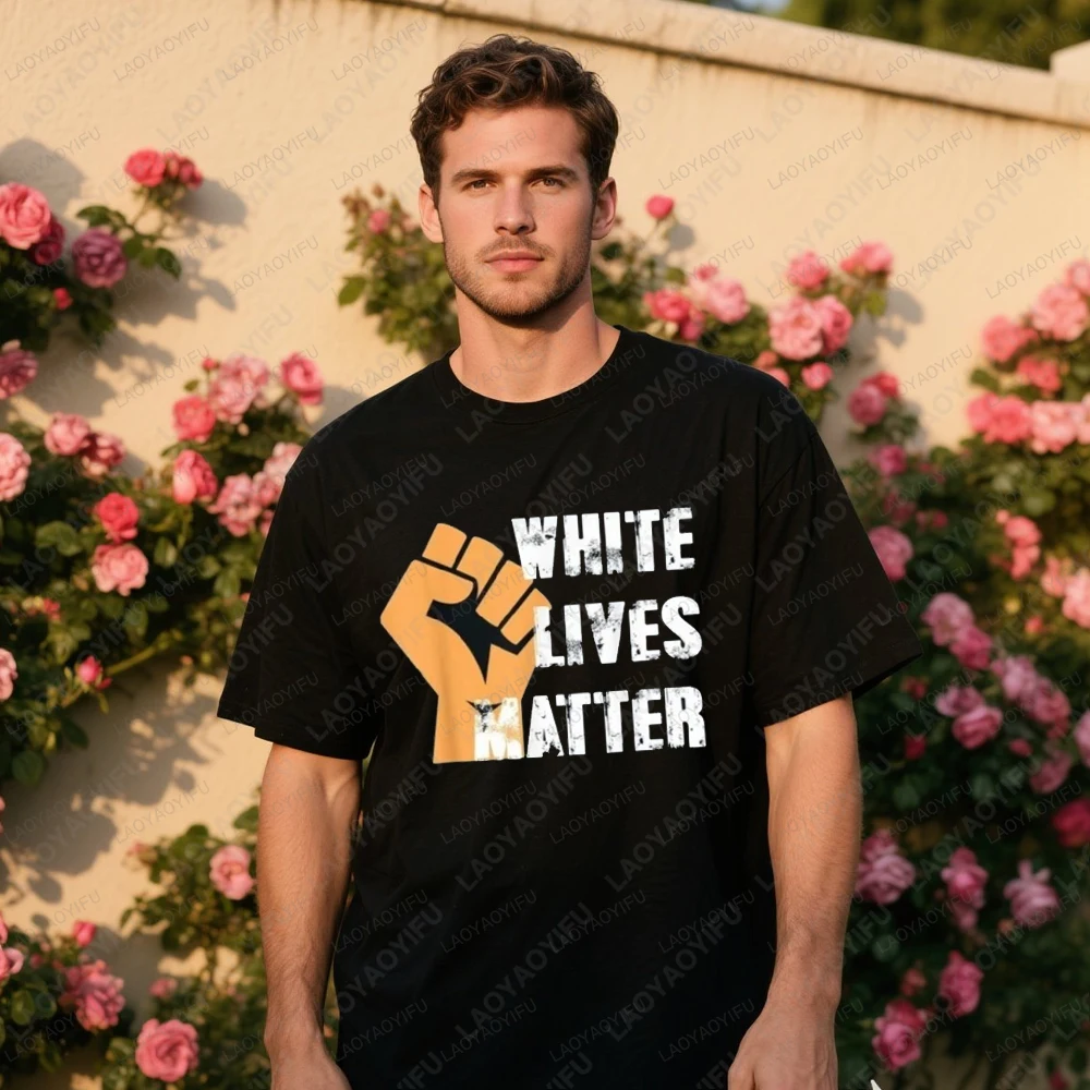 Les vies blanches compte hauts T-Shirt droits civiques T-Shirt tenue décontracté mâle haute qualité coton chemise hommes été coton T-Shirt Les vies blanches compte hauts T-Shirt droits civiques T-Shirt tenue décontracté mâle haute qualité coton chemise hommes été coton T-Shirt