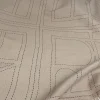 tissu imprimé noir ingent, vêtements respectueux de la peau, manteau de robe, lin et coton, matériel de bricolage, gril à coudre au mètre