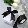 1 pièce de ruban noir 1 5cm de large, ruban de décoration de mariage, ruban d'emballage cadeau, accessoires de fabrication