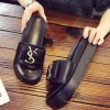 pantoufles de luxe à plateforme pour femme, chaussures décontractées d'extérieur, sandales à la mode
