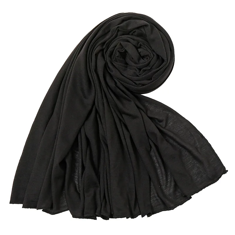 Écharpe hijab en jersey pour femmes musulmanes, châle en coton modal, Écharpe de sauna simple, turban africain Écharpe hijab en jersey pour femmes musulmanes, châle en coton modal, Écharpe de sauna simple, turban africain