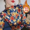 chemise de base à col mi haut en velours pour femme, t shirt imprimé, t shirt à manches longues, coupe couvertes, tempérament amincissant, chaud, nouveau