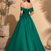 robe en satin à épaules dénudées avec cravate au dos, robe élégante et chic