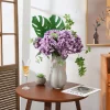 1 bundle soie hortensia fleurs décoratives de mariage accessoires de mariée liquidation festival décor vases accueil fleurs artificielles bricolage