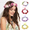 femmes fleurs feuilles bandeaux accessoires de mariage rose fleur couronne bohême guirlande filles couronne florale mariée halo casque