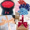 ruban en satin 22 mètres 50 couleurs 4cm, ceinture d'emballage cadeau, nœud fait à la main, artisanat de noël, fête de mariage, décoration en tissu, ruban naturel