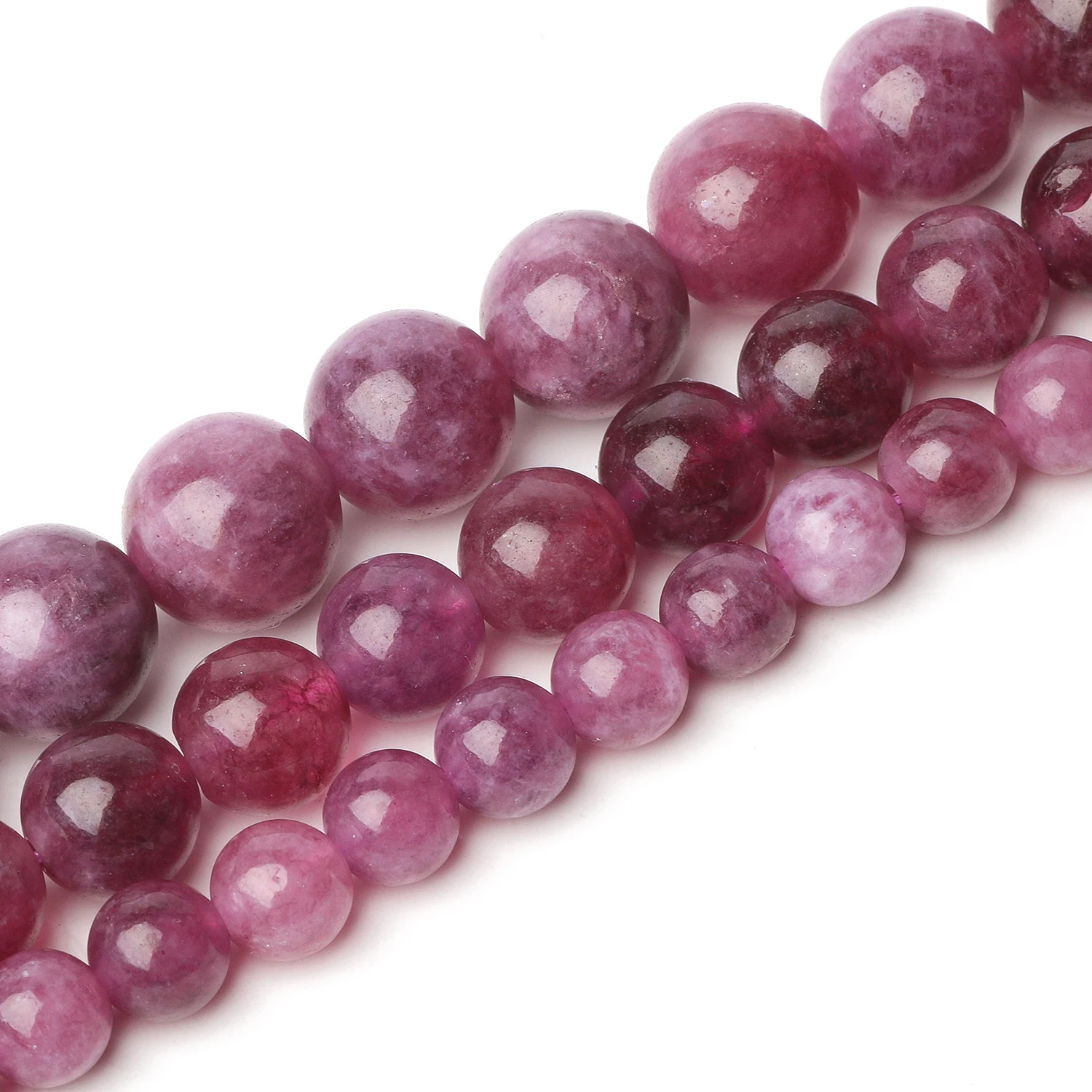 perles rondes lisses en pierre naturelle kunzite aa, 6/8/10mm, spodumène, perles d'espacement amples pour la fabrication de bijoux, fournisseur de bracelets diy 15'' perles rondes lisses en pierre naturelle kunzite aa, 6/8/10mm, spodumène, perles d'espacement amples pour la fabrication de bijoux, fournisseur de bracelets diy 15''