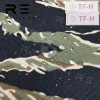 tissu de camouflage tigre noir et bleu, tissu en nylon 500d, décoration tactique diy, largeur 1.5m x 1m de longueur