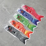 Nouveau drapeau de poisson banderole de carpe japonaise 40/70/100cm coloré Koinobori cerf-volant carillons éoliens carpe vent chaussette drapeau cour suspendu décor Nouveau drapeau de poisson banderole de carpe japonaise 40/70/100cm coloré Koinobori cerf-volant carillons éoliens carpe vent chaussette drapeau cour suspendu décor