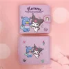sanrio hello kitty cannelle ma mélodie kuromi nouveau pu sac d'argent décontracté porte monnaie paquet de cartes portefeuille avec boutons 