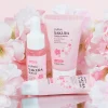 sakura ensembles de soins de la peau pour femme, crème pour le visage, essence pour le visage, sérum pour les yeux, produit de soin de la peau, coffret cadeau, kit de 3 pièces