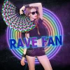 rave fan festival fan Éventails à main Éventail kung fu pliable grand fantôme clack Éventails pliants artisanat Éventails à main pour fête ligne danse