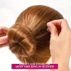 Épingles à cheveux en spirale, pointes rondes anti rayures, épingle à cheveux à vis torsadée pour femmes, style de cheveux pour chignon, bricolage noir, 10 pièces/paquet