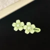 Épingle à cheveux fleur fraîche d'été pour filles douces, pinces latérales sakura, pinces à frange pour femmes, vêtements de sauna, accessoires pour cheveux