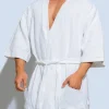 peignoir pour hommes mode basique modal confortable 100% coton pyjama mâle décontracté maison robes de bain
