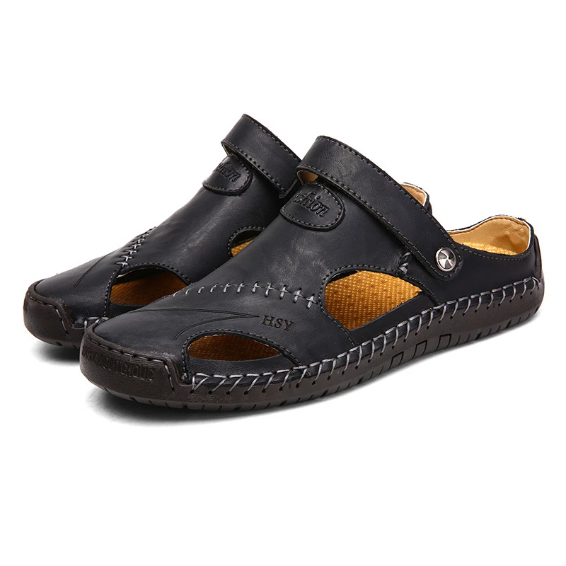 sandales d'été pour hommes, style étudiant, bout ouvert, décontractées, polyvalentes, post magique, ultra légères et douces, chaussures de plage antidérapantes à la mode sandales d'été pour hommes, style étudiant, bout ouvert, décontractées, polyvalentes, post magique, ultra légères et douces, chaussures de plage antidérapantes à la mode
