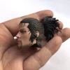 Épéiste de samouraï japonais miyamoto musash, sculpture de tête, modèle adapté au soldat masculin de 12 pouces, poupées corporelles, 1/6