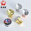 kak or diamant cristal verre boutons et poignées d'armoire porte de placard tire en alliage de zinc poignée de cuisine quincaillerie de porte de meubles