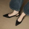 2025 nouvelles sandales d'été sandales à bout pointu en cuir véritable femmes chaussures à la main gladiateur dames chaussures talon aiguille haut