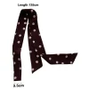 foulard long en soie pour femmes, mode coréenne, fin et étroit, polyvalent, long ruban, ceinture, cravate, y2k, été