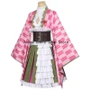 oké roji mitsuri cosplay costume avec perruque pour femme, robe kimono anime demon inspectés travailleur, tenues de fête d'halloween, en stock, s xxl