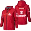 kawasaki moto course même style submachine veste lourde moto équitation veste mode tendance coupe vent veste
