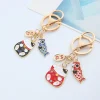 porte clés porte bonheur chat koi pour femme, breloques en émail à l'huile de poisson, porte clés jokey jocar, cadeau bijoux pour enfant, nouvelle mode