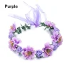 Femmes fleurs feuilles bandeaux accessoires de mariage Rose fleur couronne bohême guirlande filles couronne florale mariée Halo casque Femmes fleurs feuilles bandeaux accessoires de mariage Rose fleur couronne bohême guirlande filles couronne florale mariée Halo casque