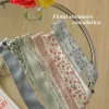 version coréenne du filet rouge ins petit ruban long frais foulard en soie bandeau tempérament soie visage nœud floral attaché corde de cheveux