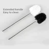 brosse de toilette minimaliste japonaise, avec poignée en acier inoxydable, tête de brosse premium pour le nettoyage de la salle de bain, 1/2 pièces