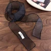Foulard décoratif en soie de couleur unie Y2K, foulard en Organza fin, Long et slim, pour la plage