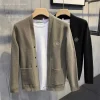 cardigan pour hommes, version coréenne, pull tricoté simple à la mode, veste fine décontractée