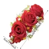 Épingle à cheveux élégante à fleurs douces, style thaïlandais, peigne en tissu, couvre chef floral, chignon, pinces à cheveux pour mariée