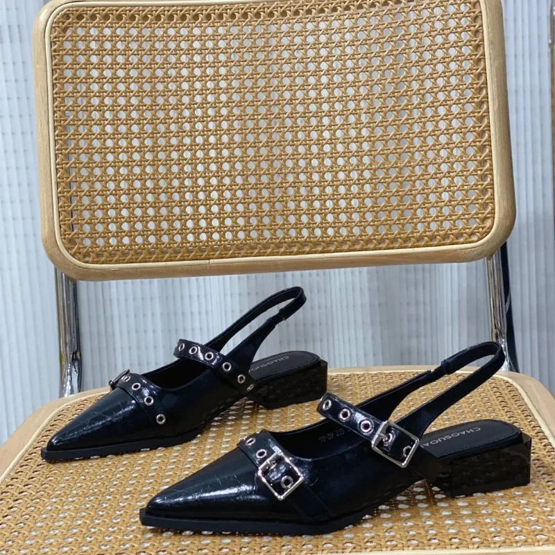 sandales pour femmes bout pointu quotidien femme chaussures à talons bas été 2025 confortable tendance anti dérapant chaud le meilleur ou tendance sandales pour femmes bout pointu quotidien femme chaussures à talons bas été 2025 confortable tendance anti dérapant chaud le meilleur ou tendance