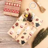 papier d'emballage kfrat de noël, décoration verte de mariage, emballage cadeau, artware, papier d'emballage kraft, vélin, décorations du réveillon du nouvel an