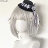 mini chapeau de note de musique pour femmes, style harajuku, mignon, ruban lolita y2k, chapeau japonais, coiffure en dentelle, petit chapeau, accessoires 2025