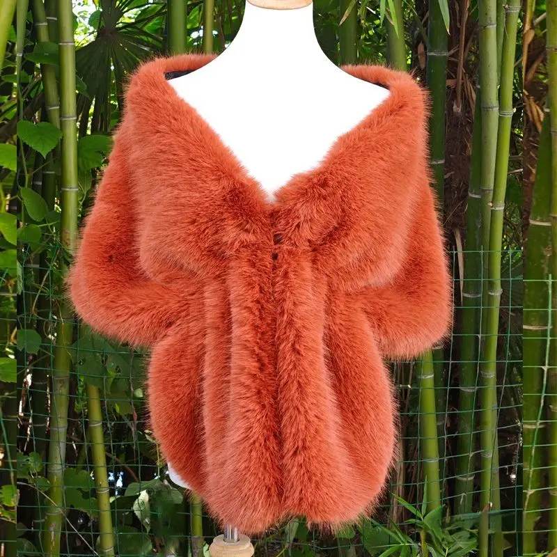Enveloppes de mariage en fausse fourrure, accessoires de mariée, Capes d’épaule couvertes pour robe de soirée, manteau de mariée, étoles de mariage Enveloppes de mariage en fausse fourrure, accessoires de mariée, Capes d’épaule couvertes pour robe de soirée, manteau de mariée, étoles de mariage