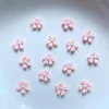 mini fleurs de cerisier en résine, 100 pièces, cabochon à dos plat, ornement, fabrication de bijoux, accessoires de coiffure