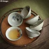Tasse à chapeau en bambou chinois rétro, bol à thé coloré en céramique Antique sous glaçure, service à thé Kungfu, accessoires de cérémonie du thé Tasse à chapeau en bambou chinois rétro, bol à thé coloré en céramique Antique sous glaçure, service à thé Kungfu, accessoires de cérémonie du thé