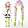 2025volwassen enfants démon slayer kimetsu no yaiba anime kimono kanroji mitsuri cosplay ensemble complet pruik halloween pour vrouwe