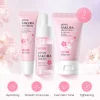 sakura ensembles de soins de la peau pour femme, crème pour le visage, essence pour le visage, sérum pour les yeux, produit de soin de la peau, coffret cadeau, kit de 3 pièces
