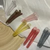 Épingles à cheveux colorées, 2 pièces, pince à bec de canard givré, frange à la mode, épingles à cheveux, Barrettes, accessoires pour couvre-chef Épingles à cheveux colorées, 2 pièces, pince à bec de canard givré, frange à la mode, épingles à cheveux, Barrettes, accessoires pour couvre-chef