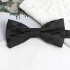 cravates pour hommes couleur unie noeud papillon noir pour hommes style britannique double couche nœud papillon fête de mariage papillon cravate accessoires cadeaux