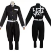 costume de cosplay anime agatsuma zenitsu, uniforme kimono pour enfants et adultes, perruque, costumes d'halloween