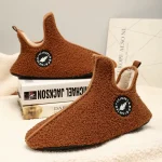 YRZL hiver pantoufles hommes intérieur pantoufle antidérapant chaud femmes et hommes pantoufles cheville doux homme chaussure antidérapant plat maison coton chaussures