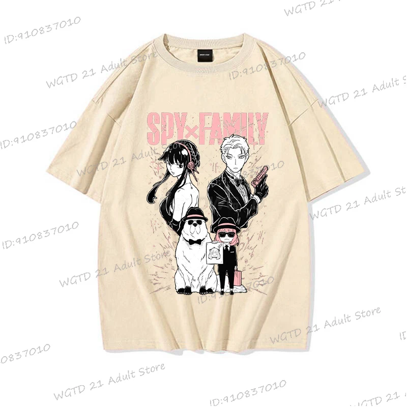 japanese anime anya forger spy x family printed t shirt women men casual harajuku cute crewneck short sleeve coton t shirt japanese anime anya forger spy x family printed t shirt women men casual harajuku cute crewneck short sleeve coton t shirt