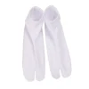 chaussettes élastiques brodées de fleurs à deux orteils, style japonais, mi mollet, séparateur d'orteils, bonneterie pour femmes, chaussettes à bout fendu, cosplay