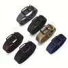 ceinture en toile de nylon durable pour hommes, 1 pièce, ceinture de travail tactique robuste avec boucle élégante à dents à dégagement rapide pour un usage quotidien